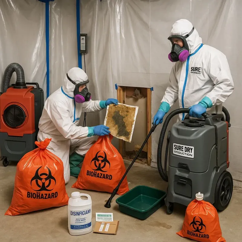 Contaminated Water Handling Protocols process in Oak Trail Shores, TX