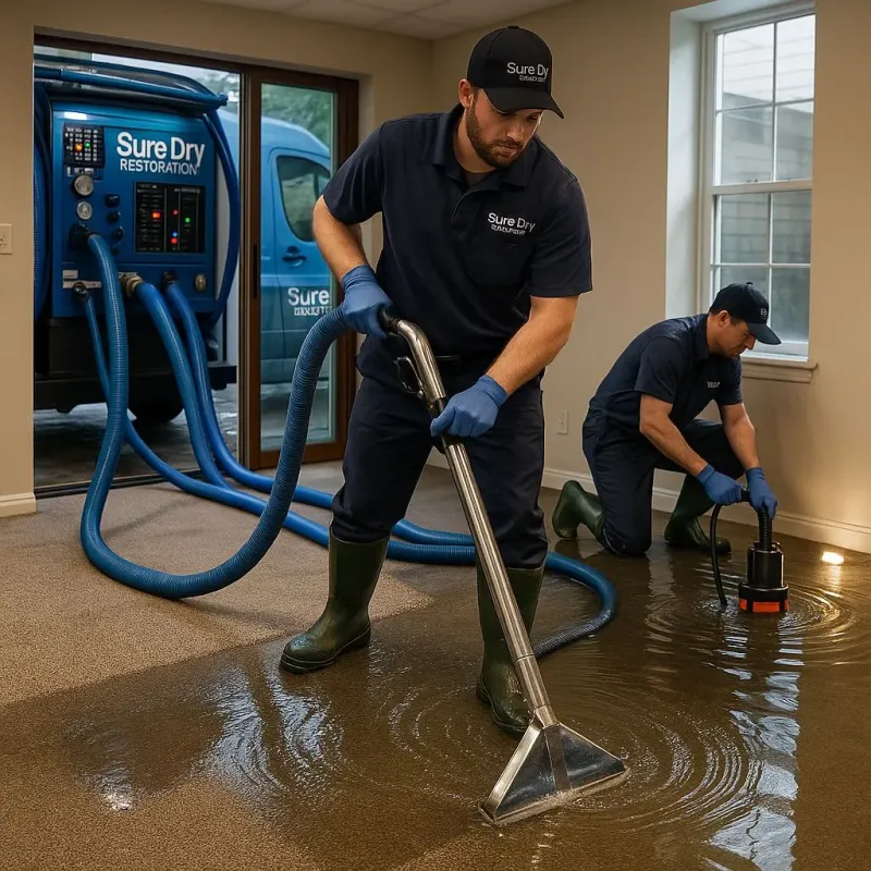 Water Extraction and Removal process in Oak Trail Shores, TX